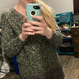 Green sweater, old navy